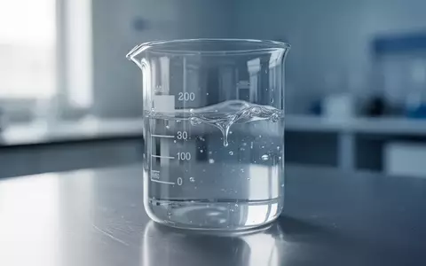 Ein klares, viskoses Reagenz in einem Glasgefäß in einer sterilen Laborumgebung. - Foto: über boerse-global.de