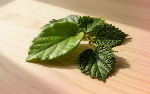 Frische Guaven- und Maulbeerblätter auf einer hölzernen Unterlage im natürlichen Licht. - Foto: über boerse-global.de