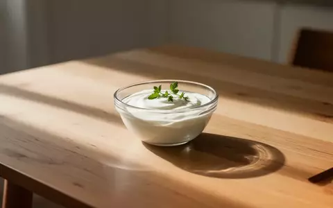 Eine Schale mit Naturjoghurt auf einem schlichten Holztisch bei natürlichem Lichteinfall. - Foto: über boerse-global.de