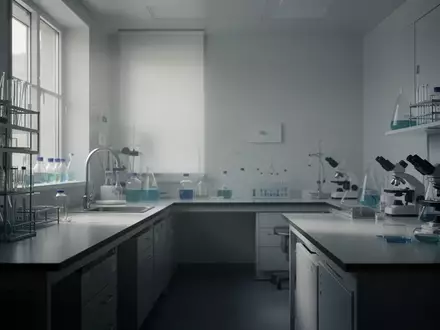 Ein minimalistisch gestalteter, hell erleuchteter Laborraum mit neutralen Oberflächen und sanftem, natürlichem Licht. - Foto: über boerse-global.de