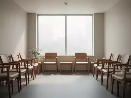 Ein heller, ruhiger Wartebereich in einer modernen Einrichtung mit minimalistischem Mobiliar und einfallendem Tageslicht. - Foto: über boerse-global.de