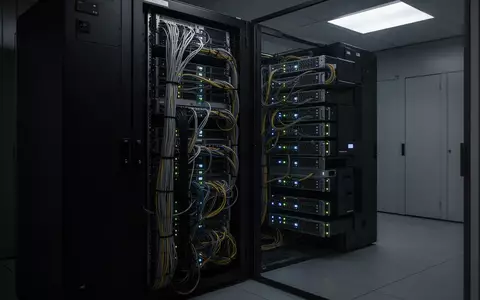 Modernes Server-Rack in einem klimatisierten Serverraum mit geordneter Verkabelung und dezenten Statusleuchten. - Foto: über boerse-global.de