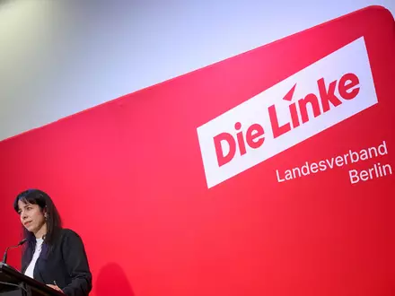 Elif Eralp will für die Linke Regierende Bürgermeisterin in Berlin werden. (Archivbild) - Foto: Sebastian Gollnow/dpa