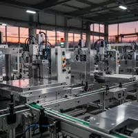 Moderne Produktionshalle mit automatisierten Maschinen und industrieller Beleuchtung in einer sauberen Fertigungsumgebung. - Foto: über boerse-global.de