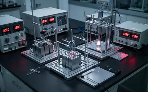 Moderne Laboreinrichtung mit technischer Ausrüstung zur Prüfung von Batterien und elektrischen Komponenten. - Foto: über boerse-global.de
