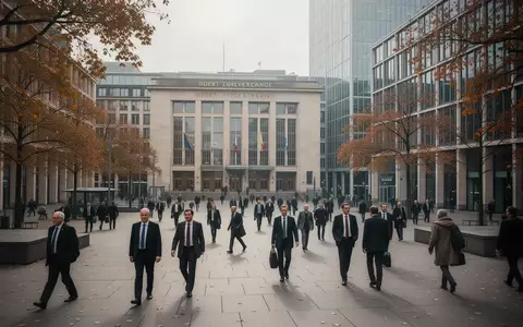 Geschäftiges Treiben im Frankfurter Finanzviertel an einem bewölkten Herbstmorgen. - Foto: über boerse-global.de