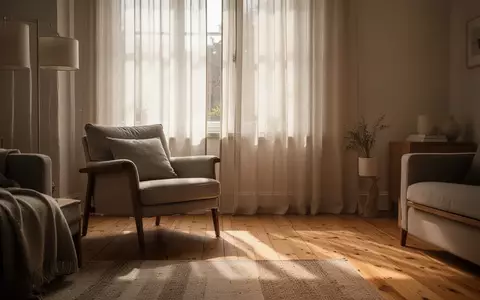 Ein sonnendurchfluteter Wohnraum mit einem Sessel vor einem Fenster, der eine ruhige und nachdenkliche Atmosphäre vermittelt. - Foto: über boerse-global.de