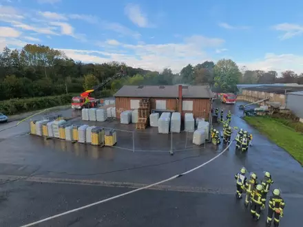 FW-WRN: Feuerwehr Werne probt den Ernstfall bei Gesamtwehrübung - Foto: presseportal.de