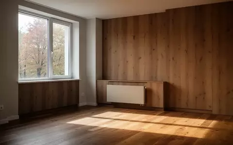 Ein minimalistisch gestalteter Wohnraum mit einem Heizkörper unter einem Fenster bei natürlichem Lichteinfall. - Foto: über boerse-global.de