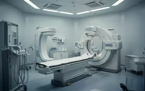 Ein moderner, steriler medizinischer Untersuchungsraum mit hochwertiger bildgebender Diagnosetechnik in hellem Licht. - Foto: über boerse-global.de