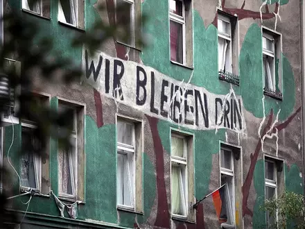 Besetztes Haus in Berlin-Kreuzberg (Archiv) - Foto: via dts Nachrichtenagentur