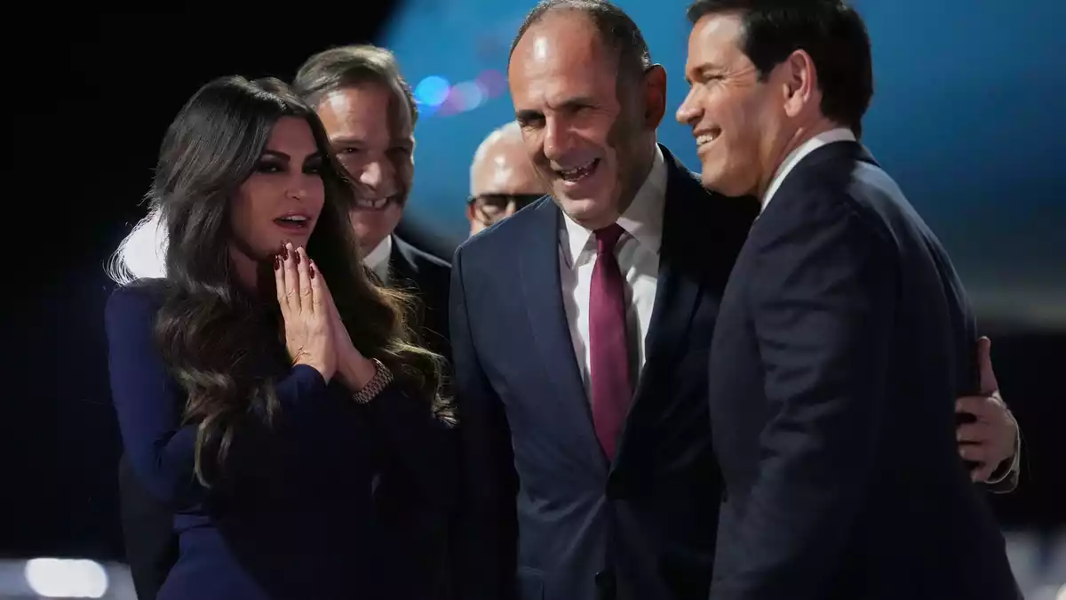 US-Botschafterin Guilfoyle traf Außenminister Rubio gerade erst in Athen. (Archivbild) - Bild: Mark Schiefelbein/Pool AP/AP/dpa