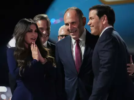 US-Botschafterin Guilfoyle traf Außenminister Rubio gerade erst in Athen. (Archivbild) - Foto: Mark Schiefelbein/Pool AP/AP/dpa