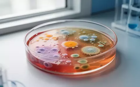 Petri-Schale mit mikrobiellen Kulturen in einem sterilen Laborumfeld. - Foto: über boerse-global.de
