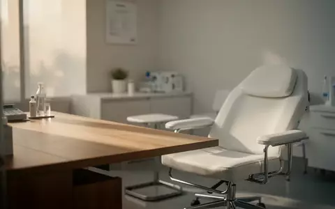 Ein heller, minimalistischer Behandlungsraum in einer neurologischen Klinik mit sanftem Tageslicht. - Foto: über boerse-global.de