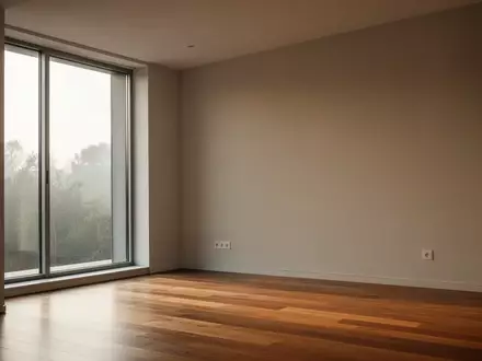 Ein minimalistisch eingerichteter, heller Wohnraum mit natürlichem Tageslicht und klarer architektonischer Struktur. - Foto: über boerse-global.de