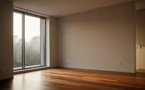 Ein minimalistisch eingerichteter, heller Wohnraum mit natürlichem Tageslicht und klarer architektonischer Struktur. - Foto: über boerse-global.de