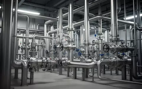 Industrielle Rohrleitungen und Ventile in einer modernen chemischen Verarbeitungsanlage. - Foto: über boerse-global.de