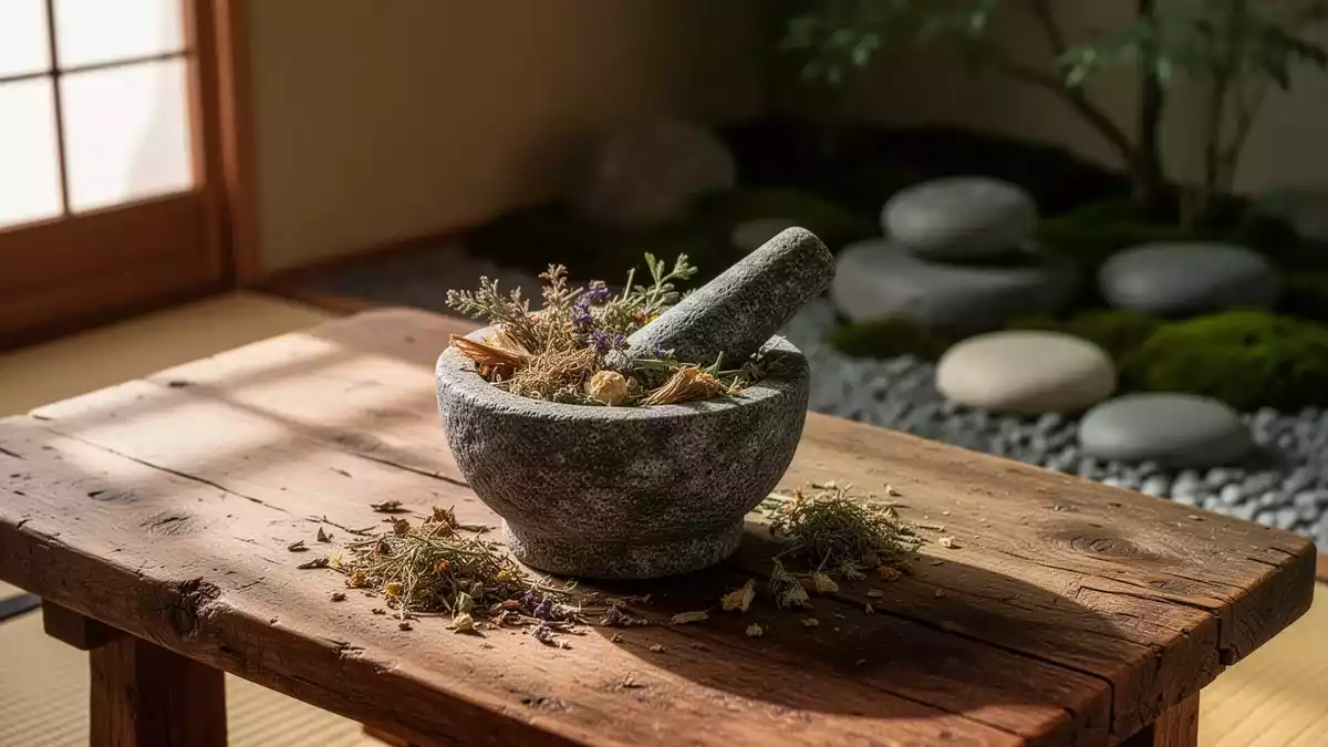 Traditionelle chinesische Medizin: Akupressur und saisonale Pflanzenkunde