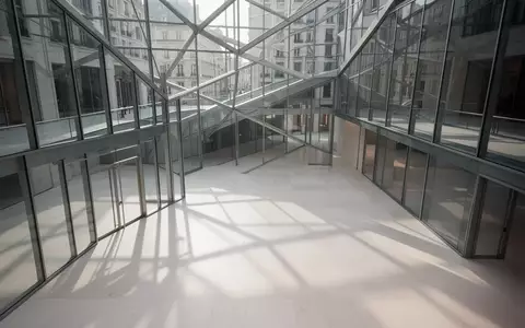 Ein minimalistisches, helles Atrium in einem modernen Finanzgebäude mit geometrischen Linien und natürlichem Lichteinfall. - Foto: über boerse-global.de