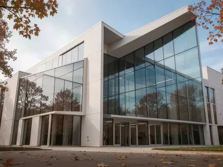 Moderne Fassade eines Verwaltungsgebäudes bei Tageslicht, die architektonische Klarheit und Ordnung symbolisiert. - Foto: über boerse-global.de