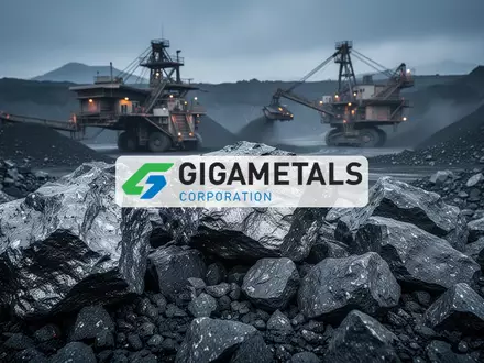 Abstrakte Darstellung von metallischem Erz und industriellem Bergbau in kühlen Blautönen. - Foto: über boerse-global.de