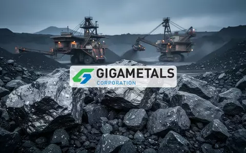 Abstrakte Darstellung von metallischem Erz und industriellem Bergbau in kühlen Blautönen. - Foto: über boerse-global.de