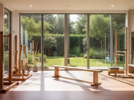 Ein heller, moderner Therapieraum mit Blick in einen grünen Garten, der eine Atmosphäre von Prävention und Erholung ausstrahlt. - Foto: über boerse-global.de