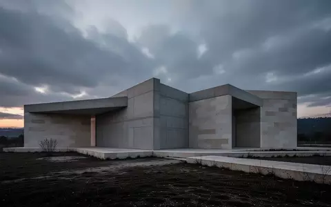 Eine minimalistische, massive Betonarchitektur unter einem bewölkten Himmel, die Stabilität und Beständigkeit symbolisiert. - Foto: über boerse-global.de