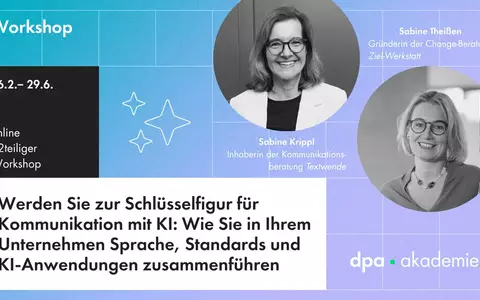 Die Steuerung KI-basierter Kommunikation in Unternehmen | dpa-Akademie - Foto: presseportal.de