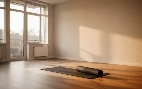 Ein heller, minimalistisch gestalteter Raum für Physiotherapie mit Holzboden und einfallendem Tageslicht. - Foto: über boerse-global.de