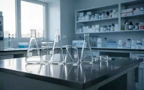 Ein klinisches Labor mit einer sauberen Edelstahlarbeitsfläche und medizinischen Glasgefäßen in einer sterilen Umgebung. - Foto: über boerse-global.de