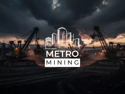Industrielle Bergbauanlage in der Abenddämmerung mit dramatischer Beleuchtung und düsterer Atmosphäre. - Foto: über boerse-global.de