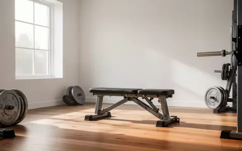 Ein minimalistisch gestalteter Fitnessraum mit hochwertigen Trainingsgeräten in hellem, natürlichem Licht. - Foto: über boerse-global.de