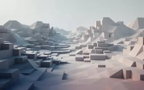 Abstrakte, prozedural generierte Voxel-Landschaften in minimalistischem Design. - Foto: über boerse-global.de