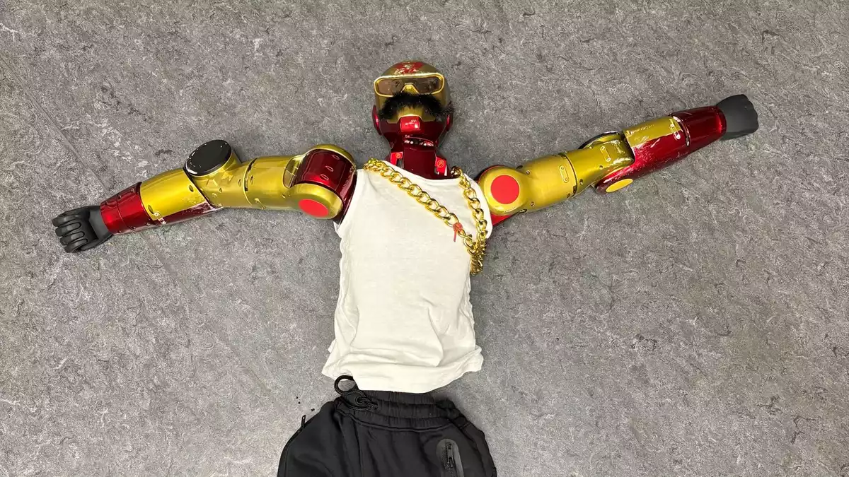 Der beschlagnahmte Roboter.  - Bild: Polizei Köln/dpa