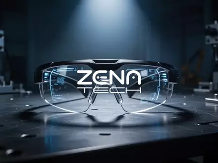 Hochmoderne Augmented-Reality-Sicherheitsbrille auf einem industriellen Arbeitsplatz in einer High-Tech-Umgebung. - Foto: über boerse-global.de