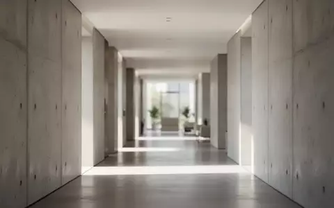 Ein minimalistischer, architektonischer Innenraum mit klaren Linien und natürlichem Licht, der eine ruhige, professionelle Atmosphäre vermittelt. - Foto: über boerse-global.de