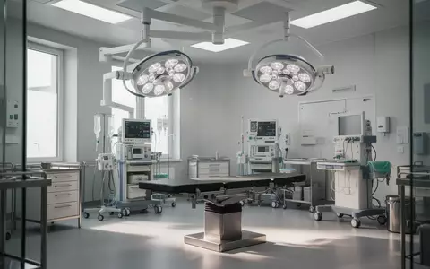 Ein steriler, moderner Operationssaal in einem deutschen Krankenhaus mit medizinischen Geräten und neutralem Licht. - Foto: über boerse-global.de