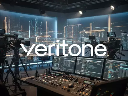 Abstraktes, modernes Medien- und Rundfunkstudio mit digitaler Lichtstimmung für eine Lizenzpartnerschaft. - Foto: über boerse-global.de