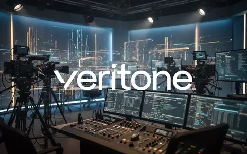 Abstraktes, modernes Medien- und Rundfunkstudio mit digitaler Lichtstimmung für eine Lizenzpartnerschaft. - Foto: über boerse-global.de
