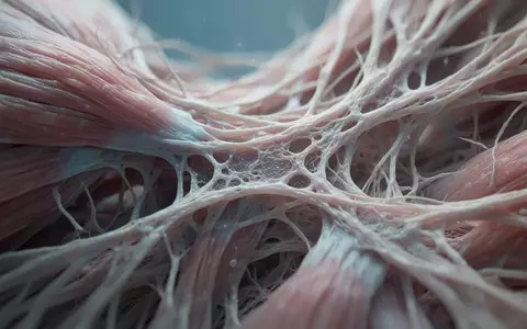Nahaufnahme von biologischem Muskelgewebe mit Fokus auf die faserige Struktur und zelluläre Beschaffenheit. - Foto: über boerse-global.de