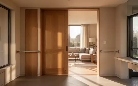 Ein lichtdurchfluteter, barrierefreier Wohnbereich mit schwellenlosem Übergang und moderner, minimalistischer Einrichtung. - Foto: über boerse-global.de