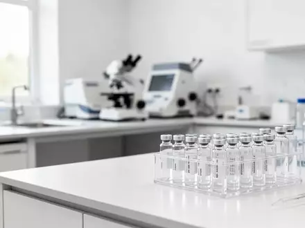 Modernes, steriles Laborumfeld mit medizinischer Ausrüstung in einer klinischen Forschungseinrichtung. - Foto: über boerse-global.de