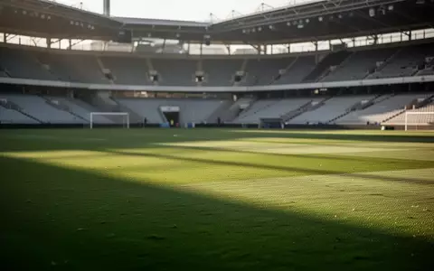 Ein leerer Fußballplatz in einem Stadion bei Tageslicht. - Foto: über boerse-global.de