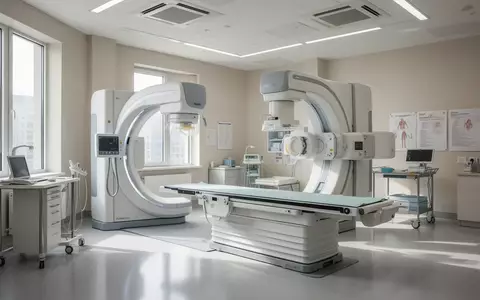 Ein heller, steriler Raum für radiologische Diagnostik mit moderner Medizintechnik in einer Klinik. - Foto: über boerse-global.de