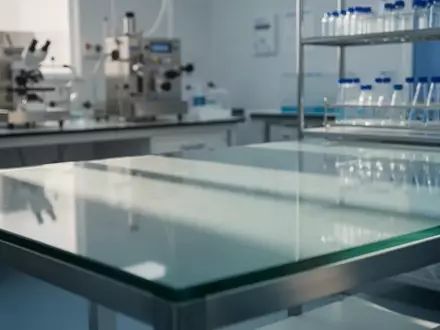 Ein steriler Labortisch in einer modernen medizinischen Forschungseinrichtung mit weichem Lichteinfall. - Foto: über boerse-global.de