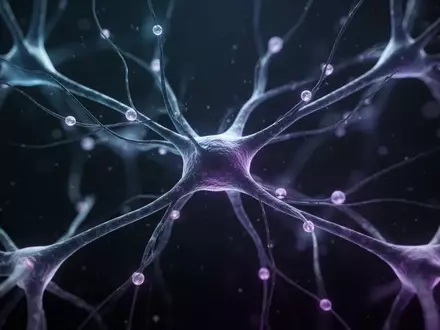 Abstrakte, biolumineszierende Darstellung eines komplexen neuronalen Netzwerks mit feinen Verästelungen auf dunklem Hintergrund. - Foto: über boerse-global.de