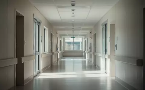 Ein moderner, lichtdurchfluteter Klinikflur mit minimalistischer Architektur und neutralen Farben. - Foto: über boerse-global.de
