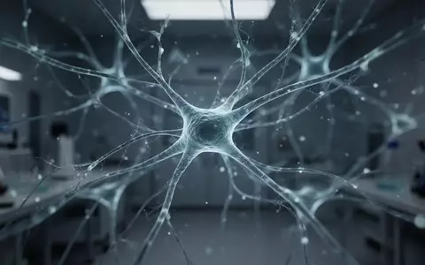 Abstrakte, leuchtende neuronale Netzwerkstrukturen in einer dunklen Laborumgebung als Symbol für neurobiologische Forschung. - Foto: über boerse-global.de